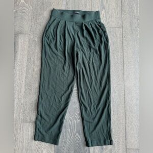 LOFT Elastic Waist Pants in Green Size Small